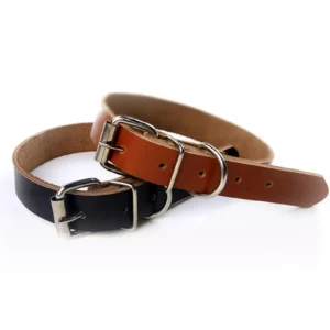 Luxury Rolled Leather Dog Collar-adjustable Metal Buckle | Luxetails